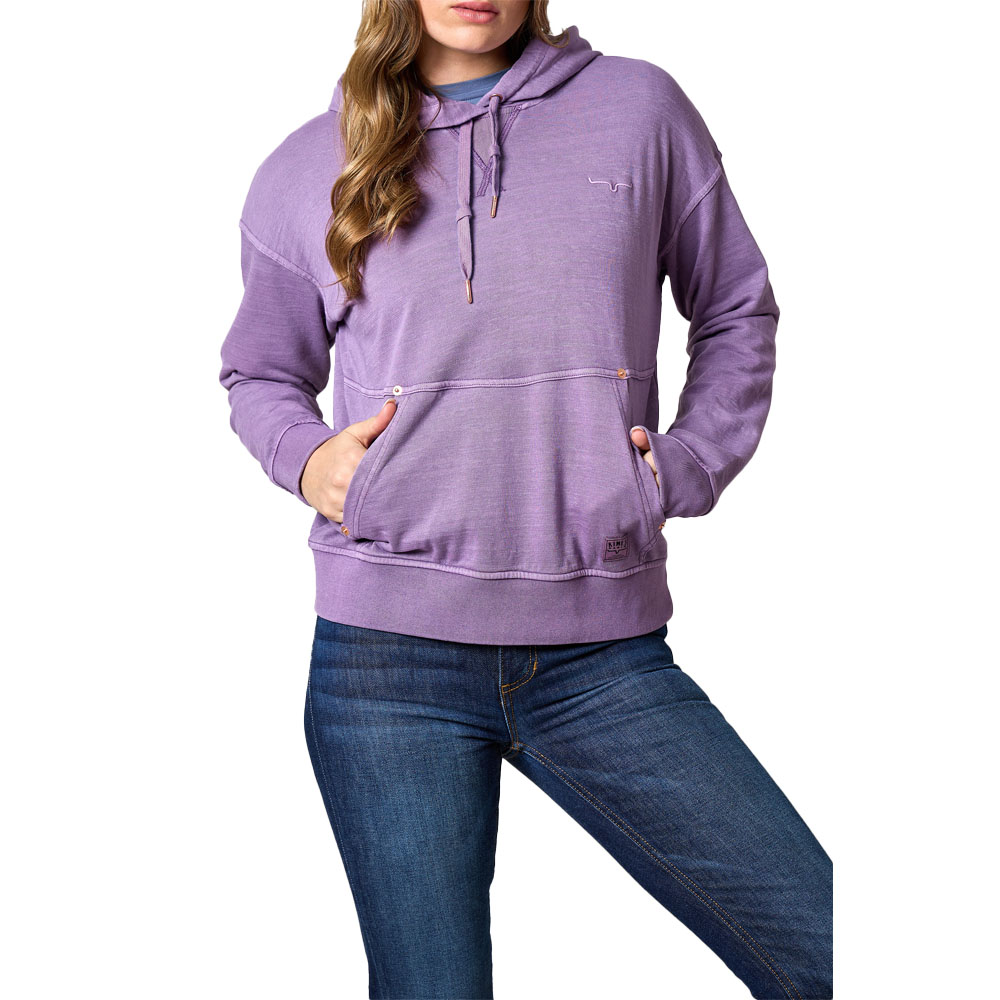 kimes ranch women's hoodie purple