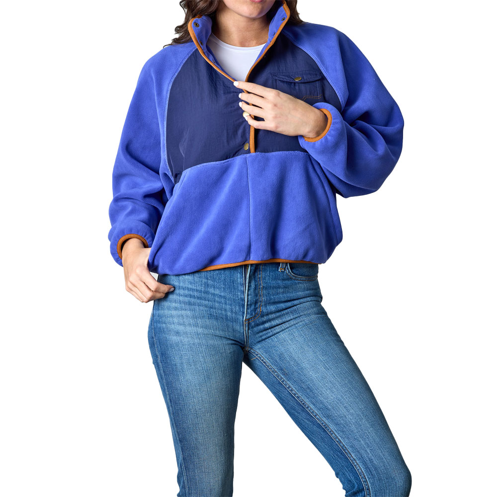 kimes ranch women's pullover blue