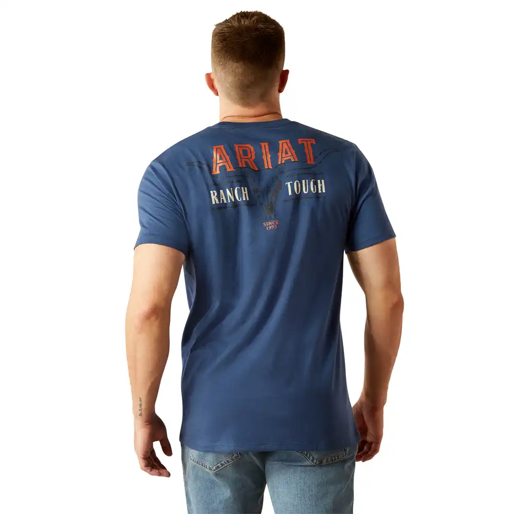 ariat men's graphic tee shirt ranch tough