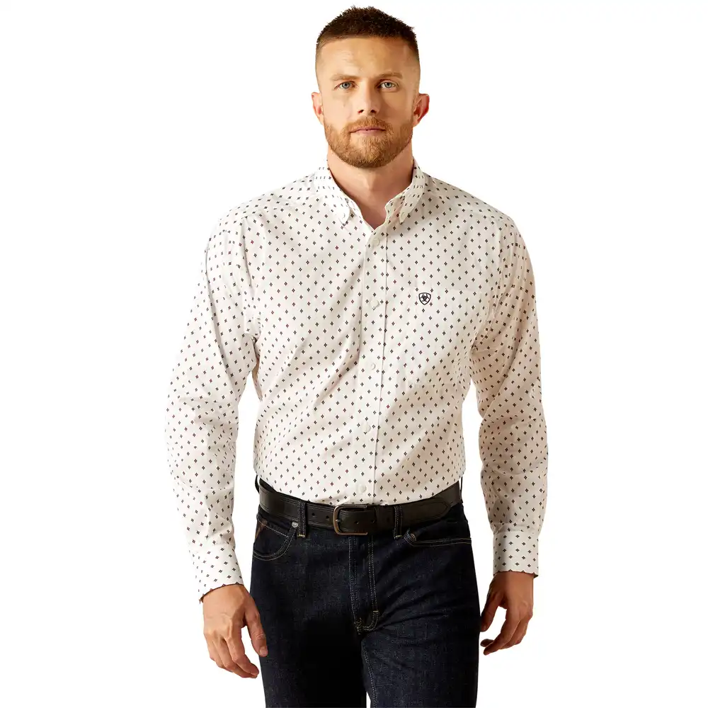ariat men's long sleeve shirt