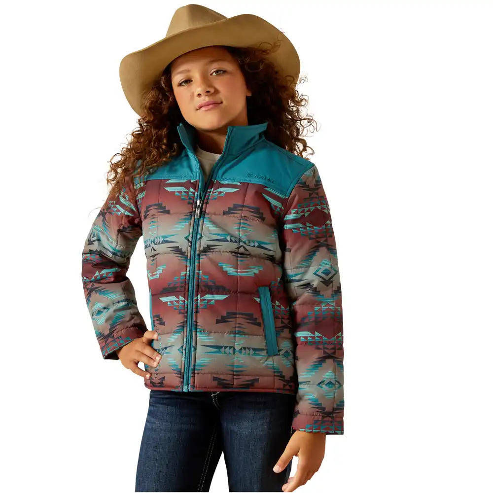 ariat girl's crius jacket with southwest pattern