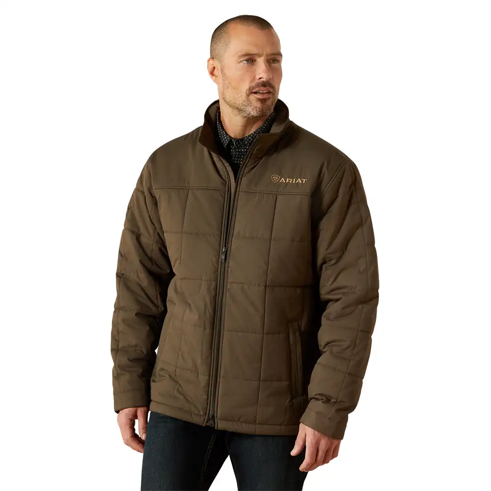 ariat men's jacket insulated in brown