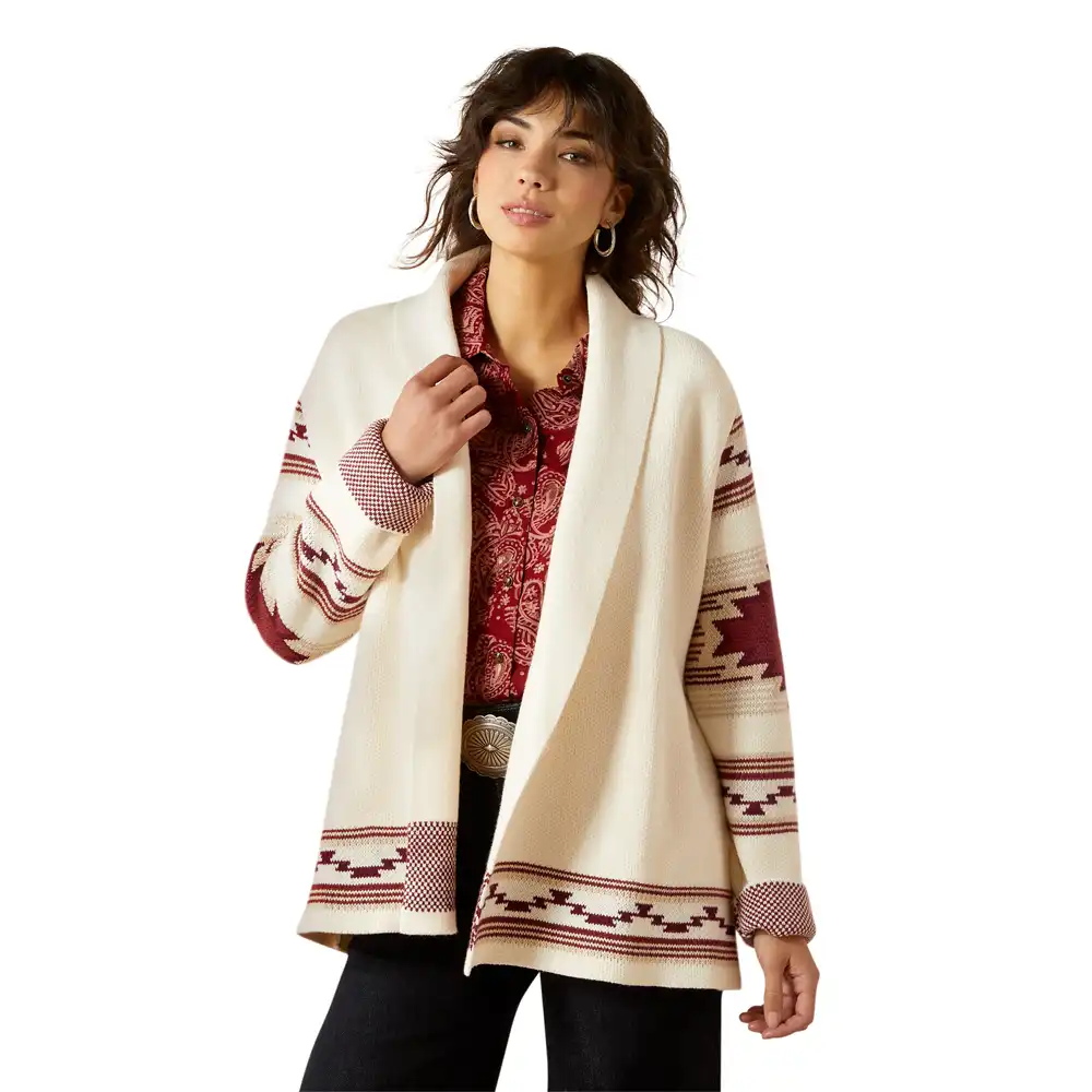 ariat women's wrap sweatshirt in southwest print