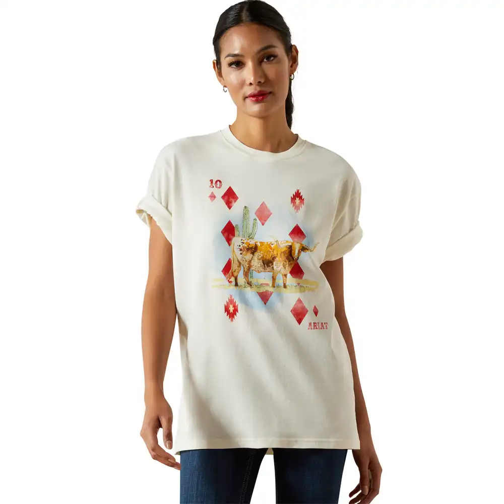 ariat women's aces tee shirt