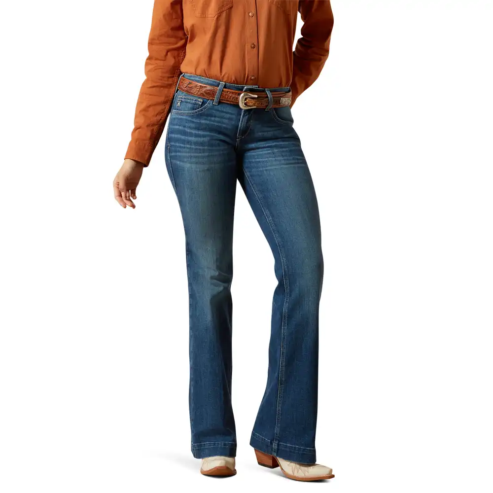 ariat women's slim trouser jeans in dark wash