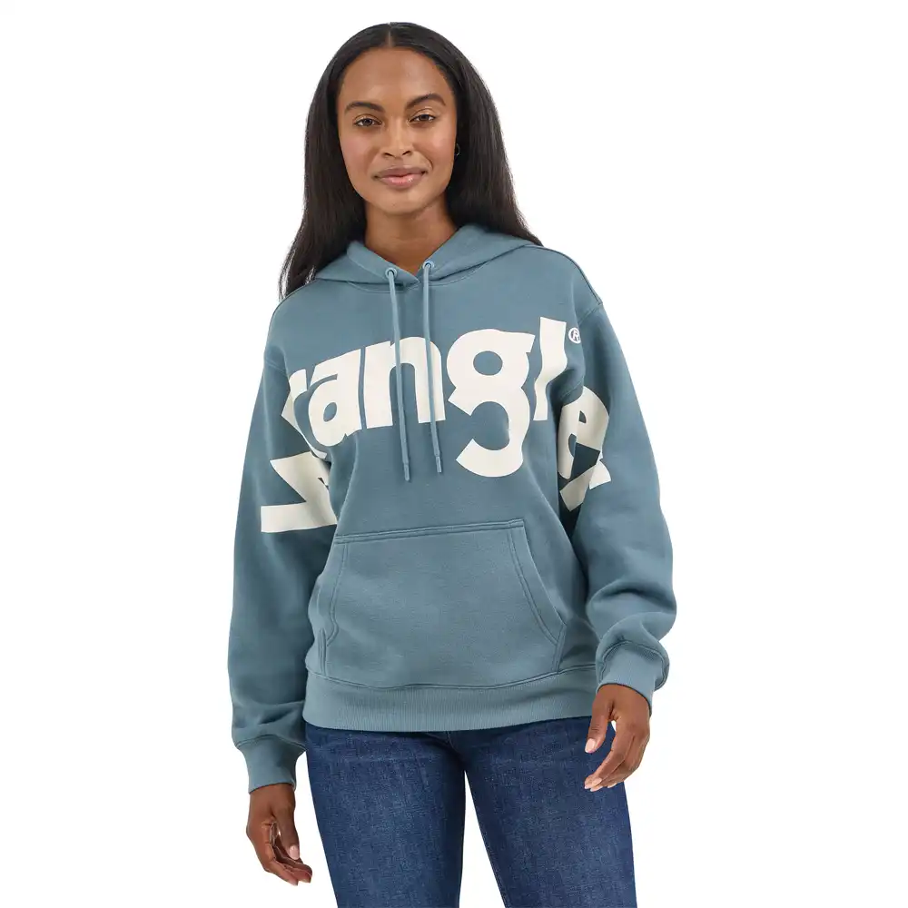 wrangler women's hoodie in blue