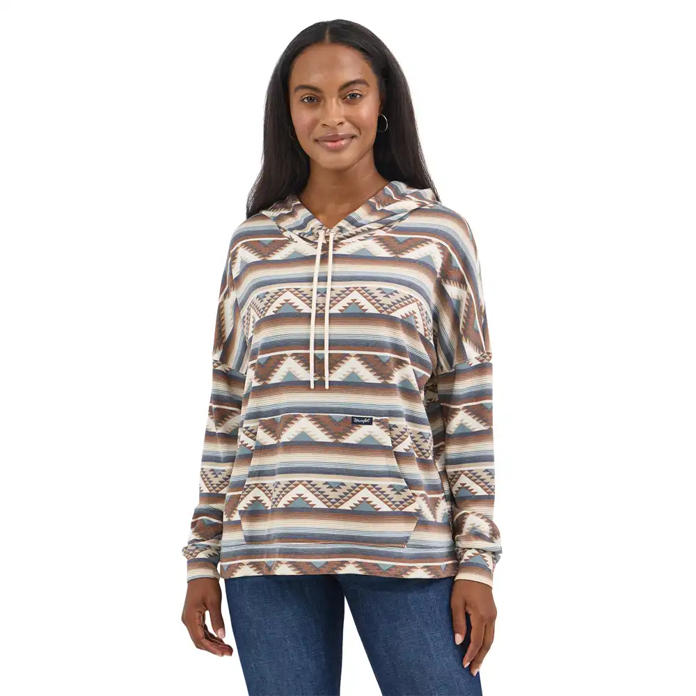 wrangler women's americana hoodie in brown