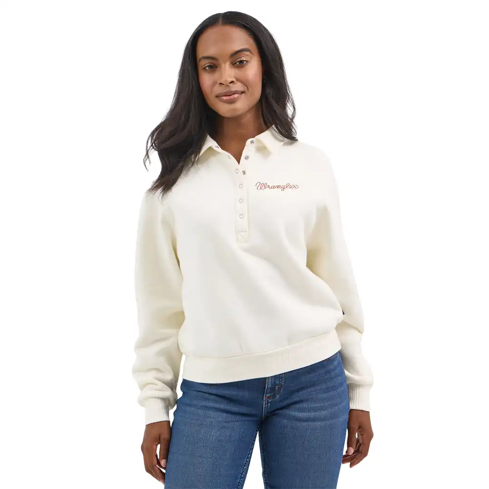wrangler women's sweatshirt in cream