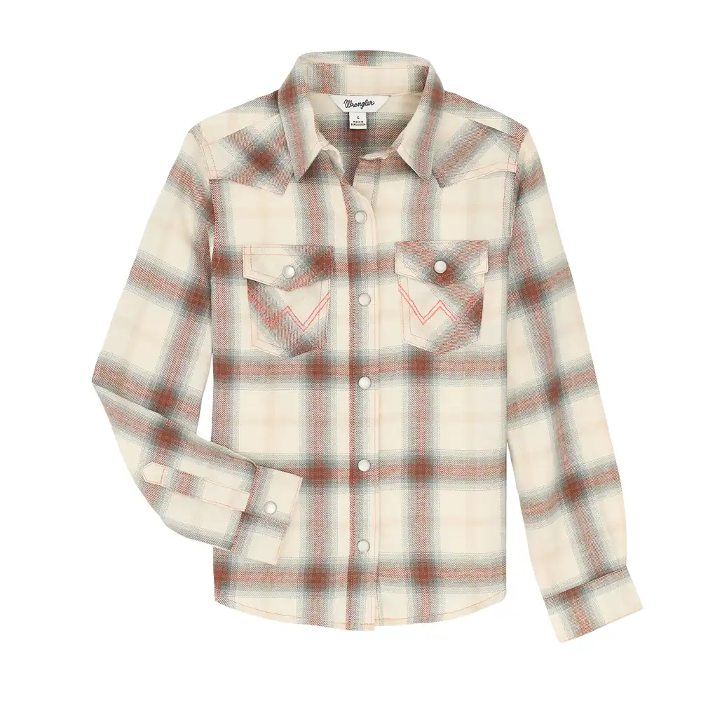 wrangler girl's western top