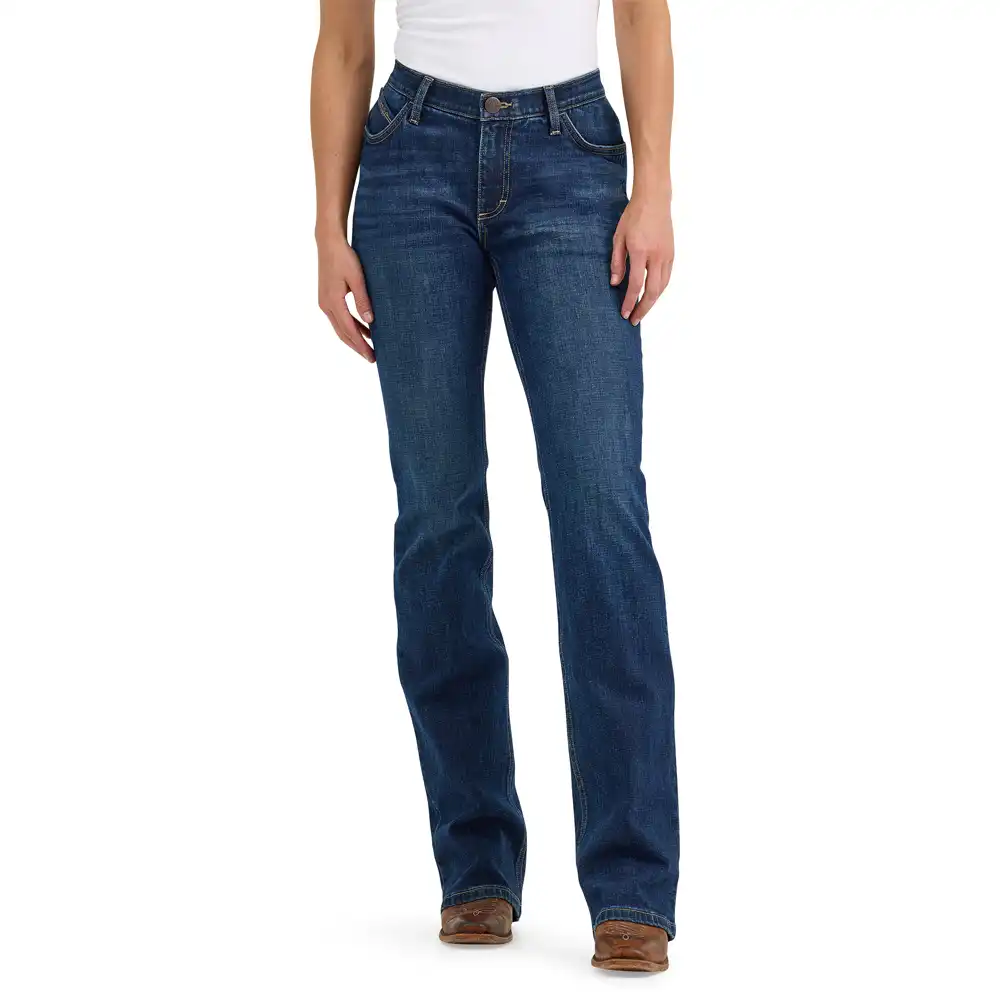 wrangler women's midrise bootcut jeans