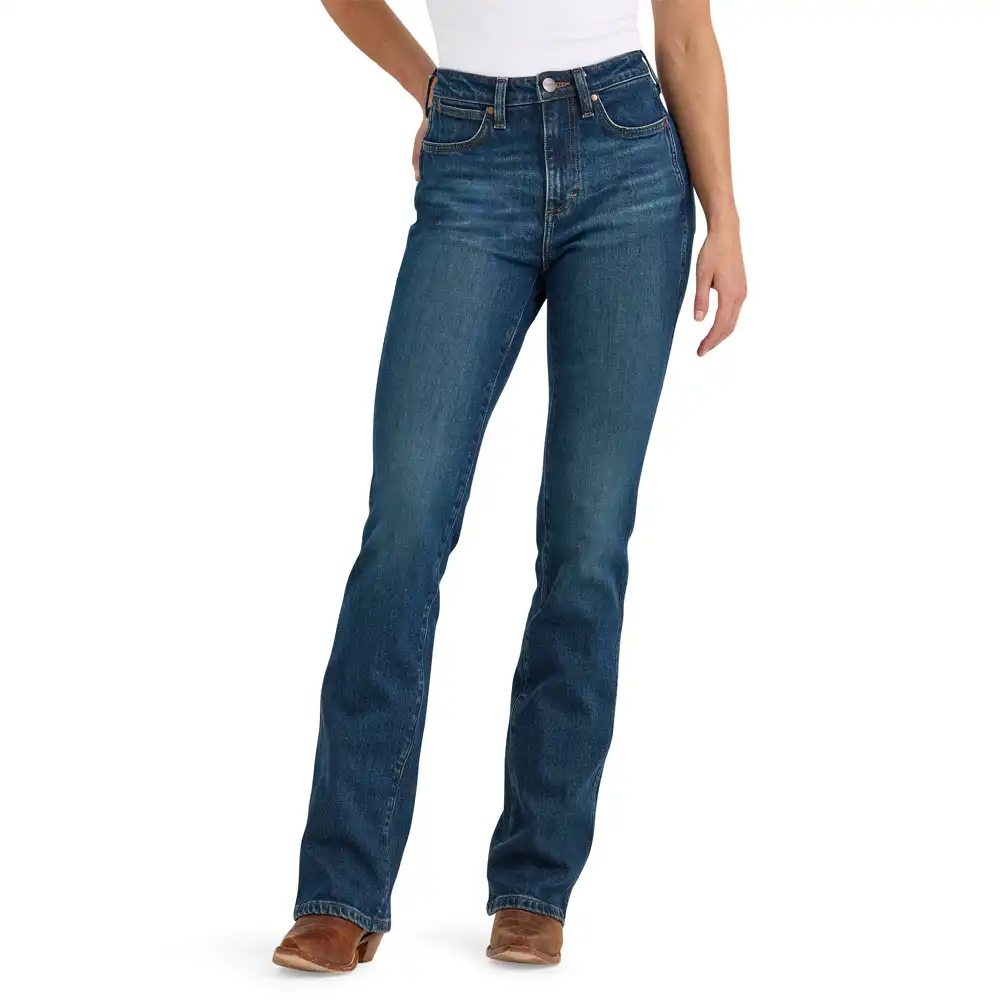 wrangler women's high rise bootcut jeans