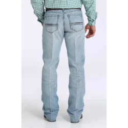 Cinch Grant Men's Relaxed Boot Cut Jeans - Mid Rise Light Wash | WRS