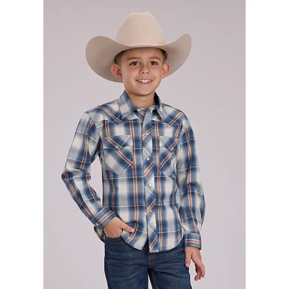 roper boy's long sleeve shirt