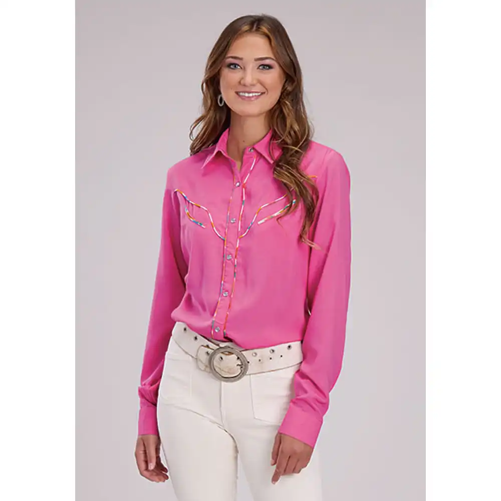 roper women's long sleeve shirt