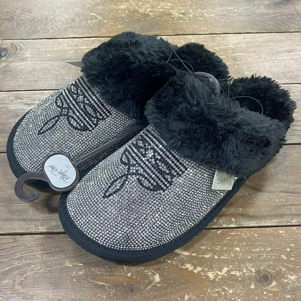 m&f bedazzled slide slipper
