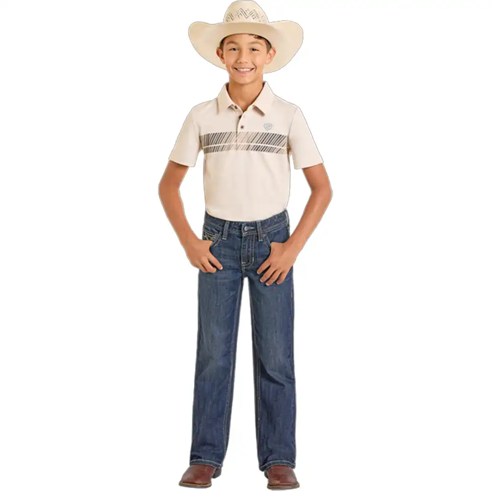 rock & roll denim boy's bootcut jeans