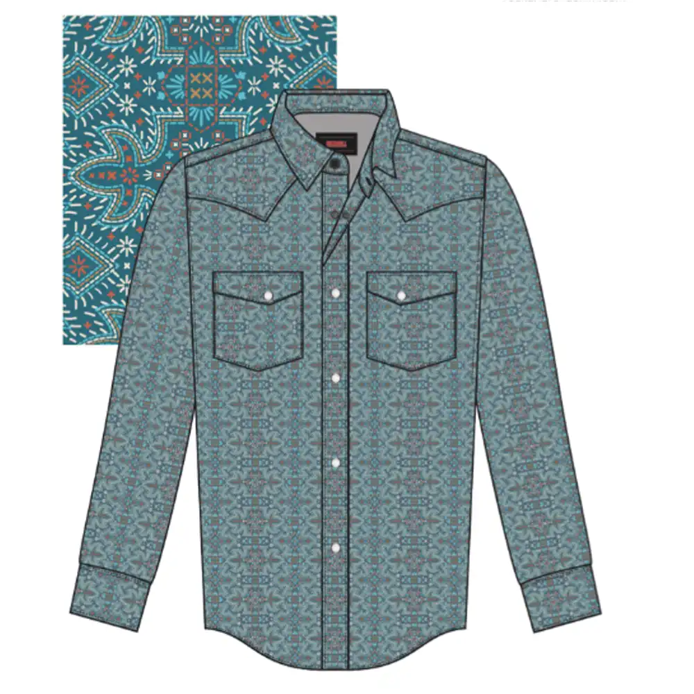 boy's long sleeve bootstitch shirt