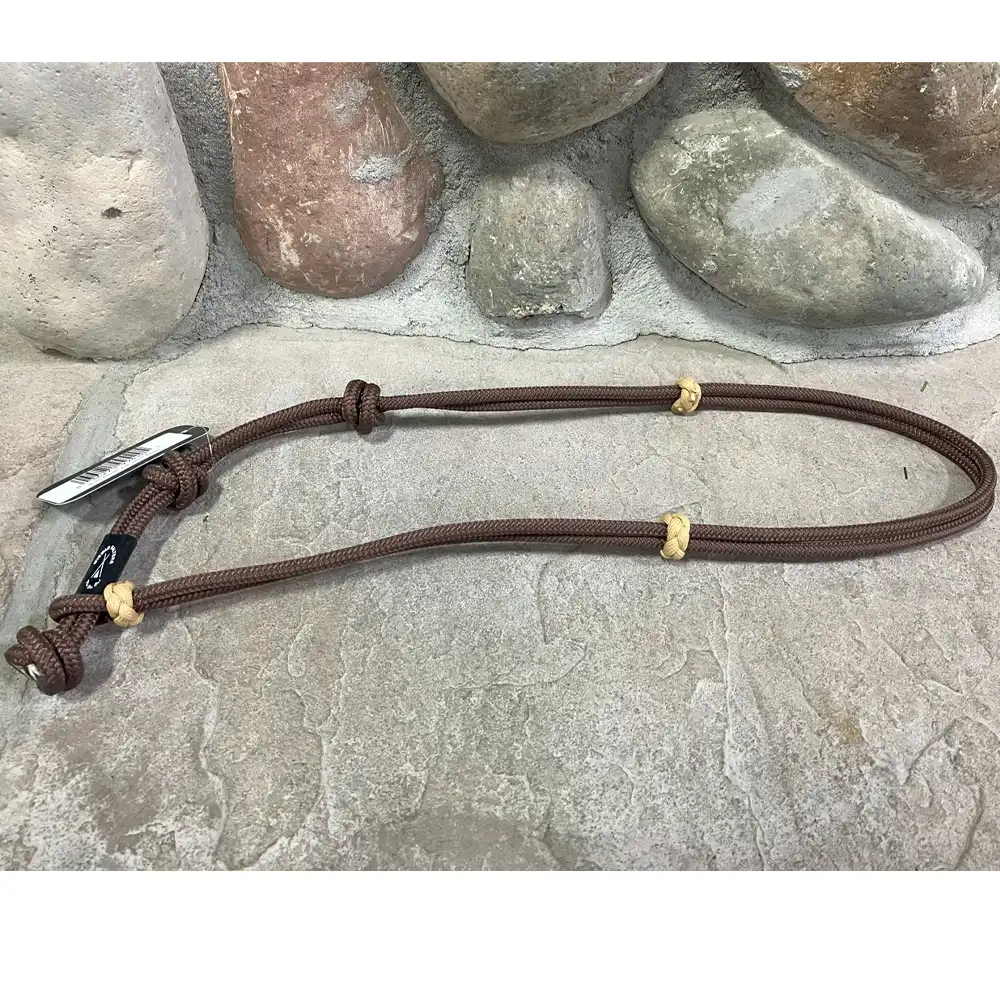 adjustable neck rope brown