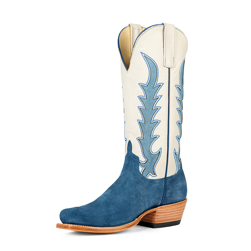 macie bean hybrid sole boot blue and cream