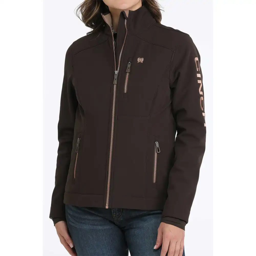 cinch women's conceal carry jacket brown