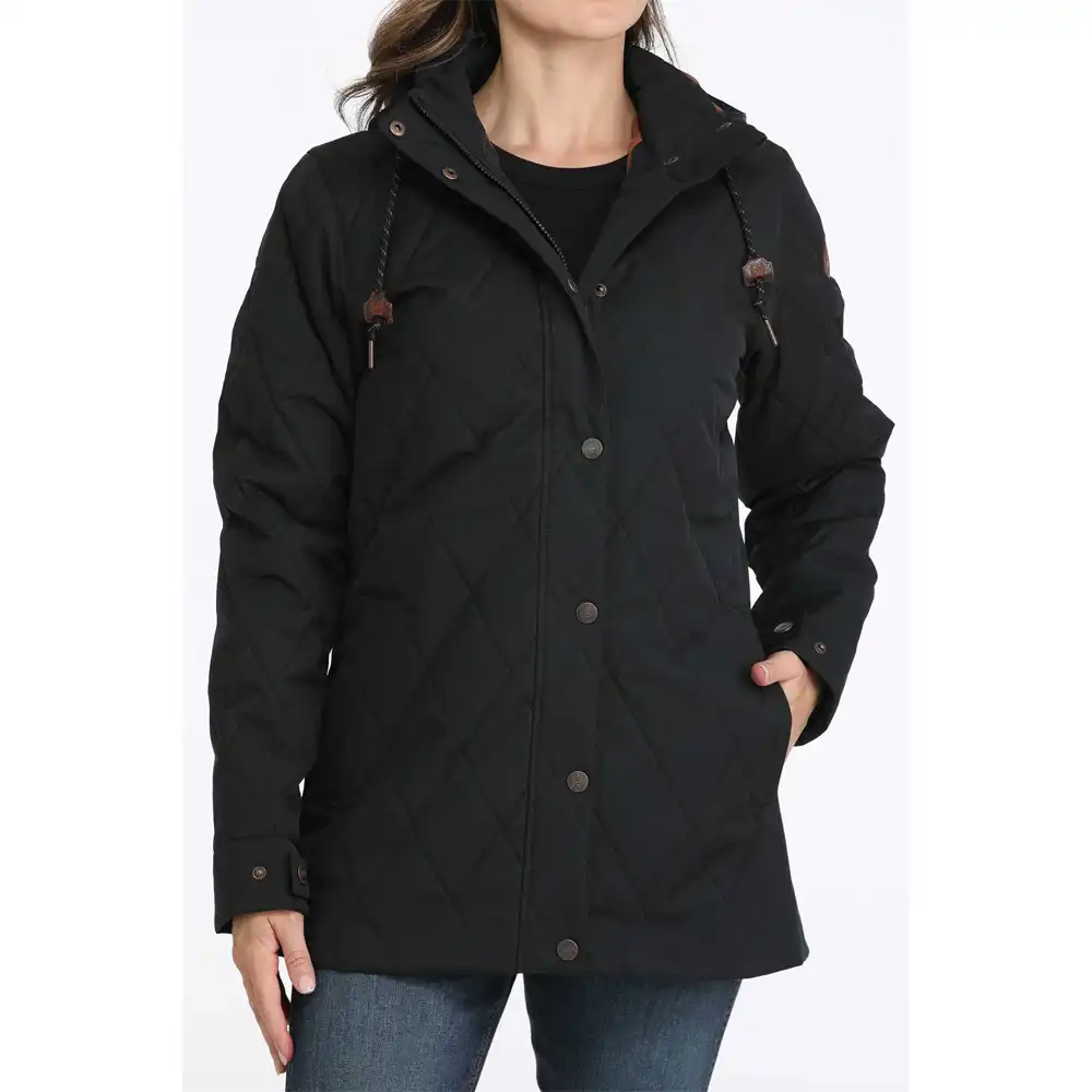 cinch barn coat black