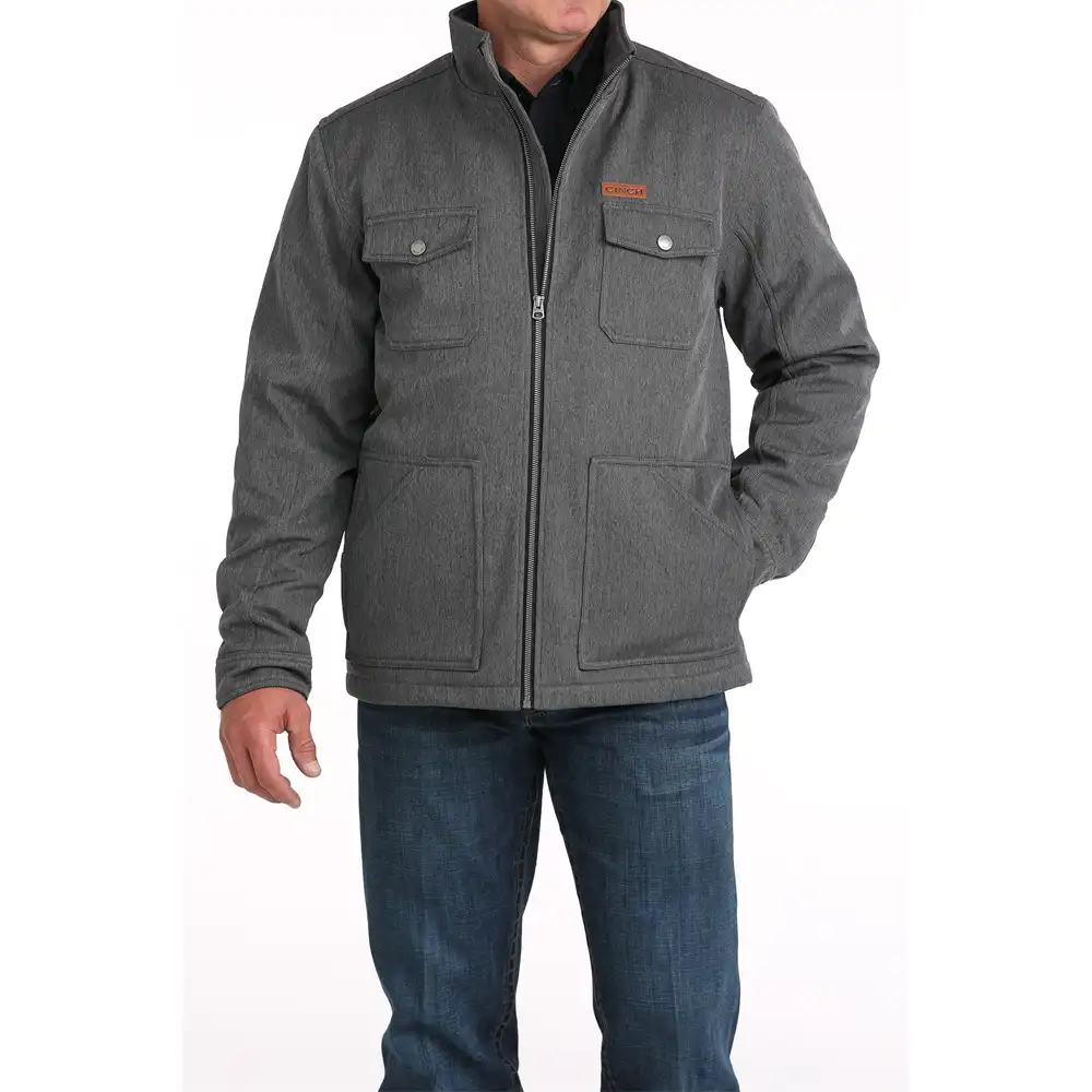 cinch men's conceal carry jacket black