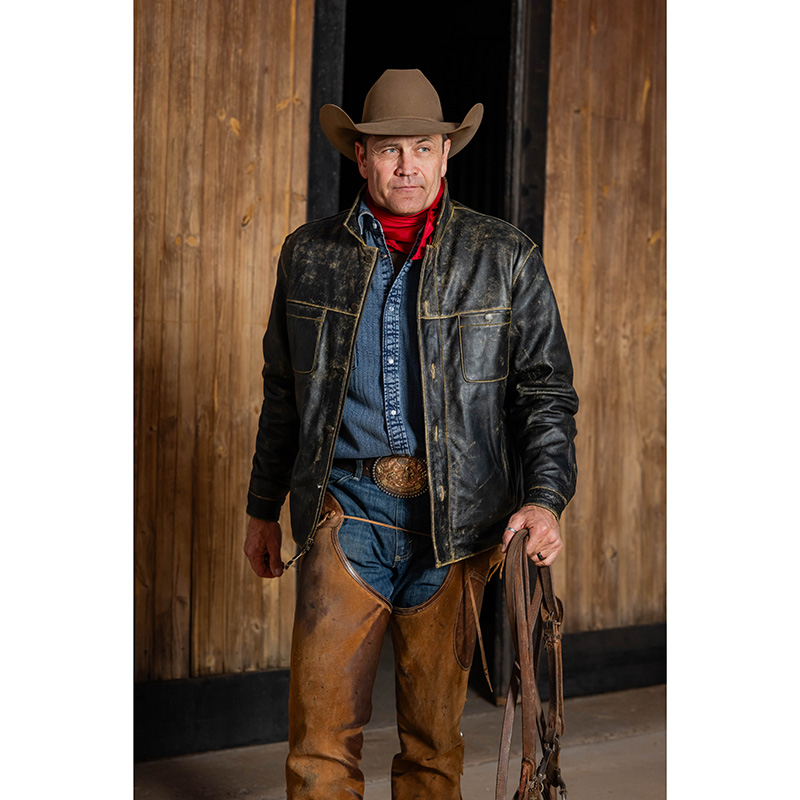 Jesse James Leather Jacket in Antique Black - STS Ranchwear