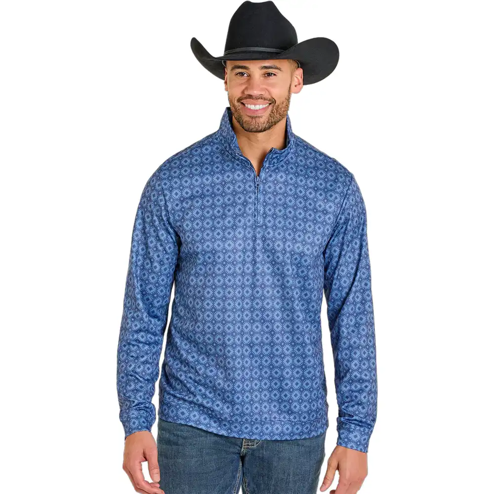 panhandle slim performance pullover blue