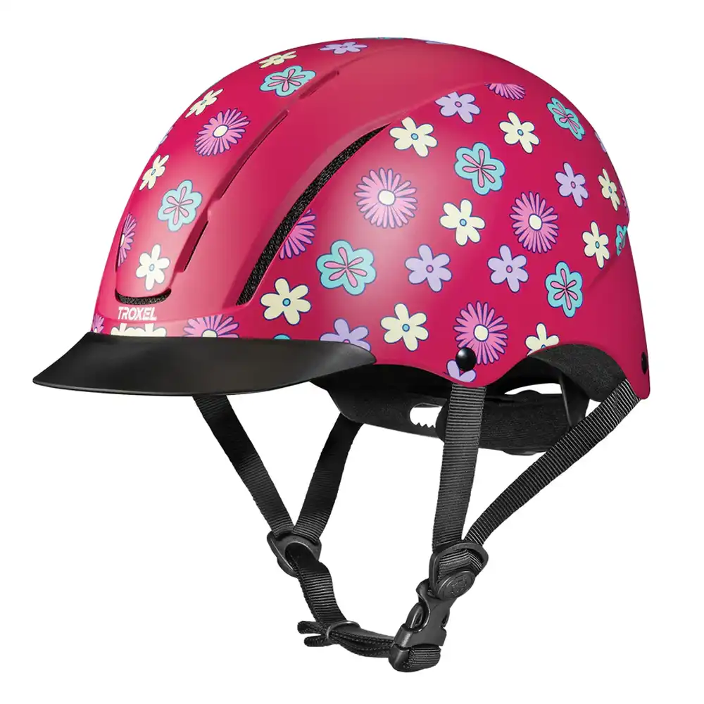 troxel spirit riding helmet retro flower