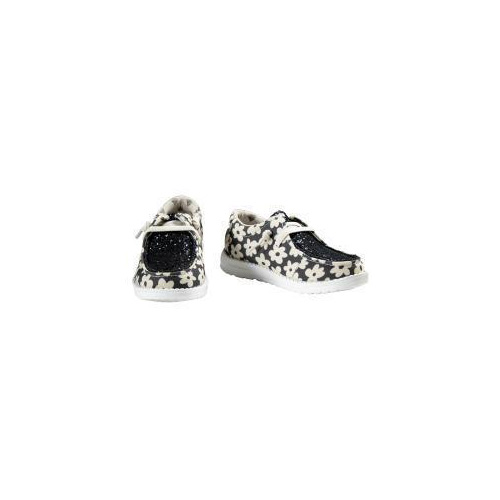 Twister Daisy Style Girls Children Casual Shoes - Black