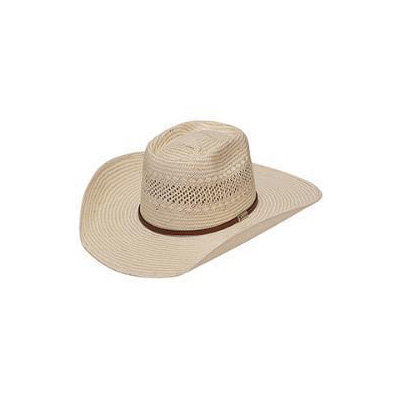 twister jute western hat straw leather band