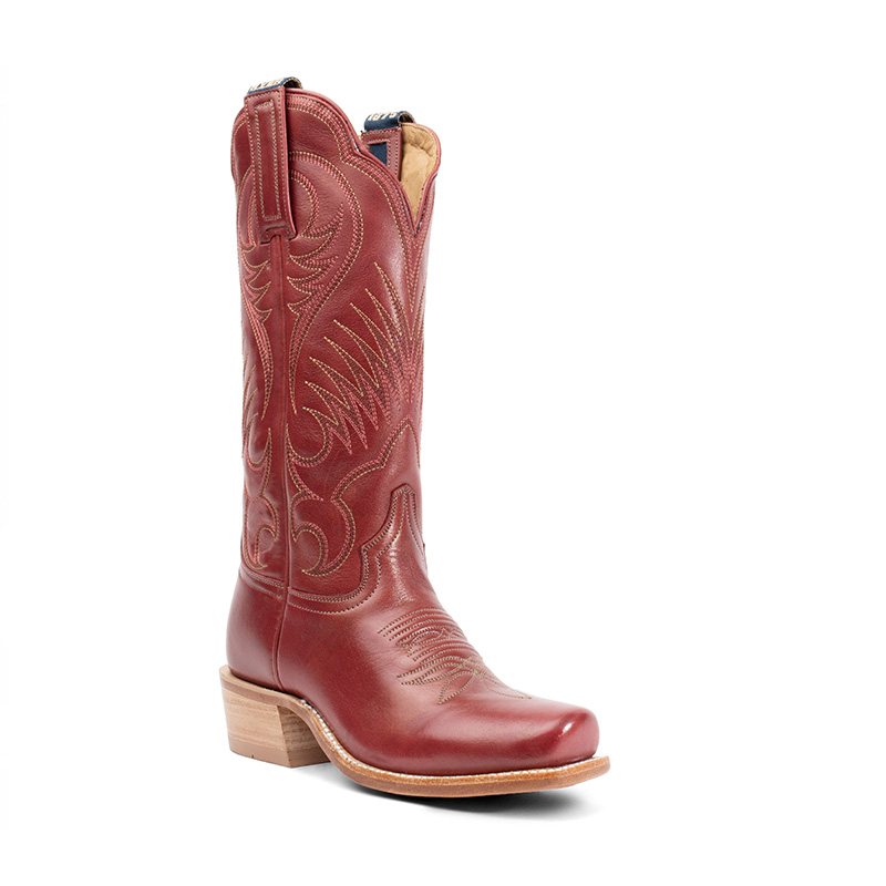 Leawood Red Cutter Toe 13" Leather Sole Boot - HYER
