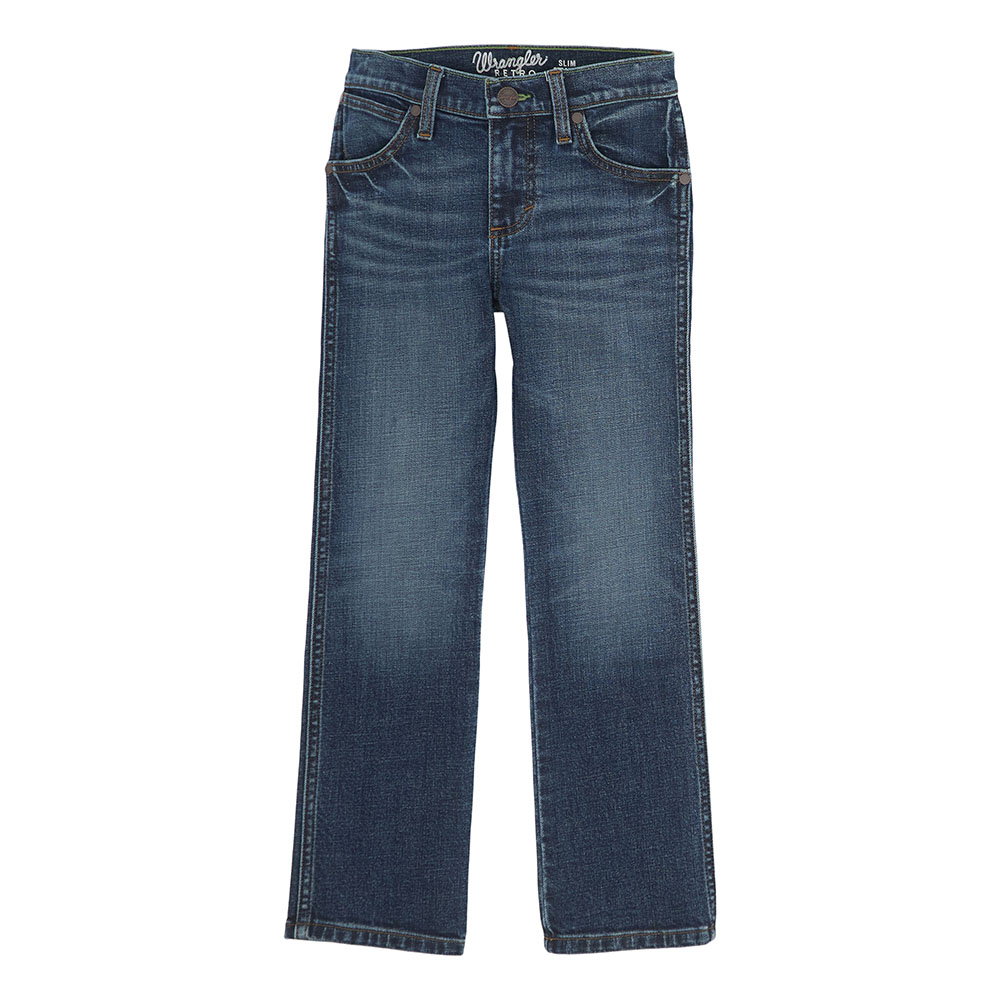 wrangler boy's slim straight jeans