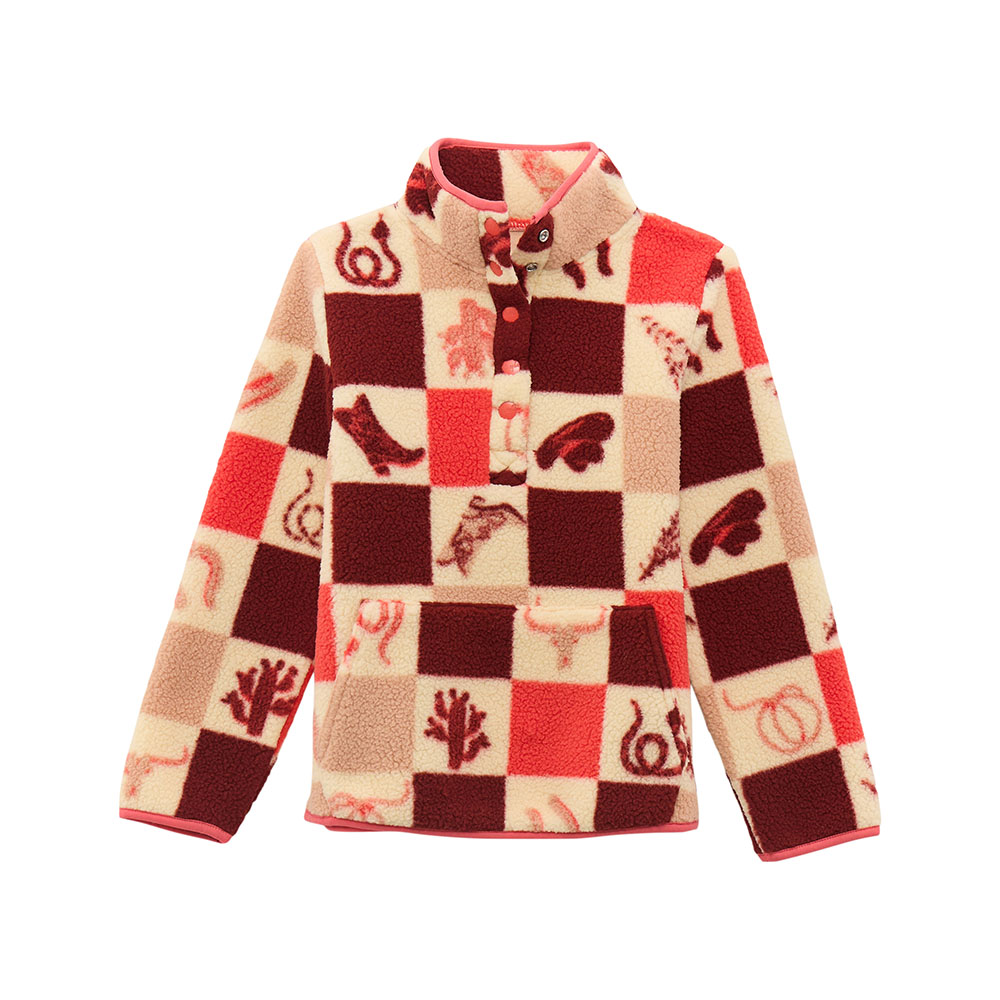 wrangler girl's sherpa pullover