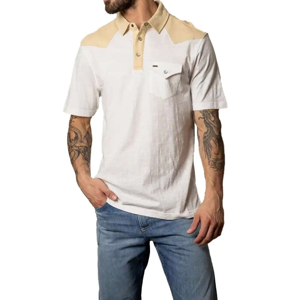 kimes ranch men's polo shirt white