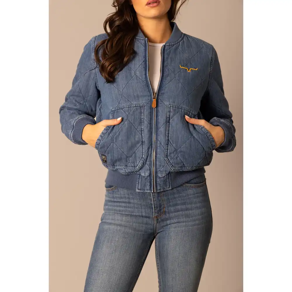 kimes ranch women's denim jacket indigo