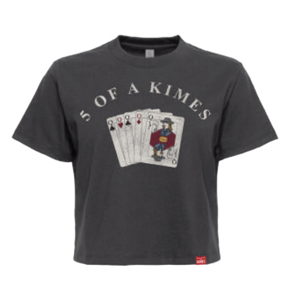 women's 5 of a kimes cropped tee shirt