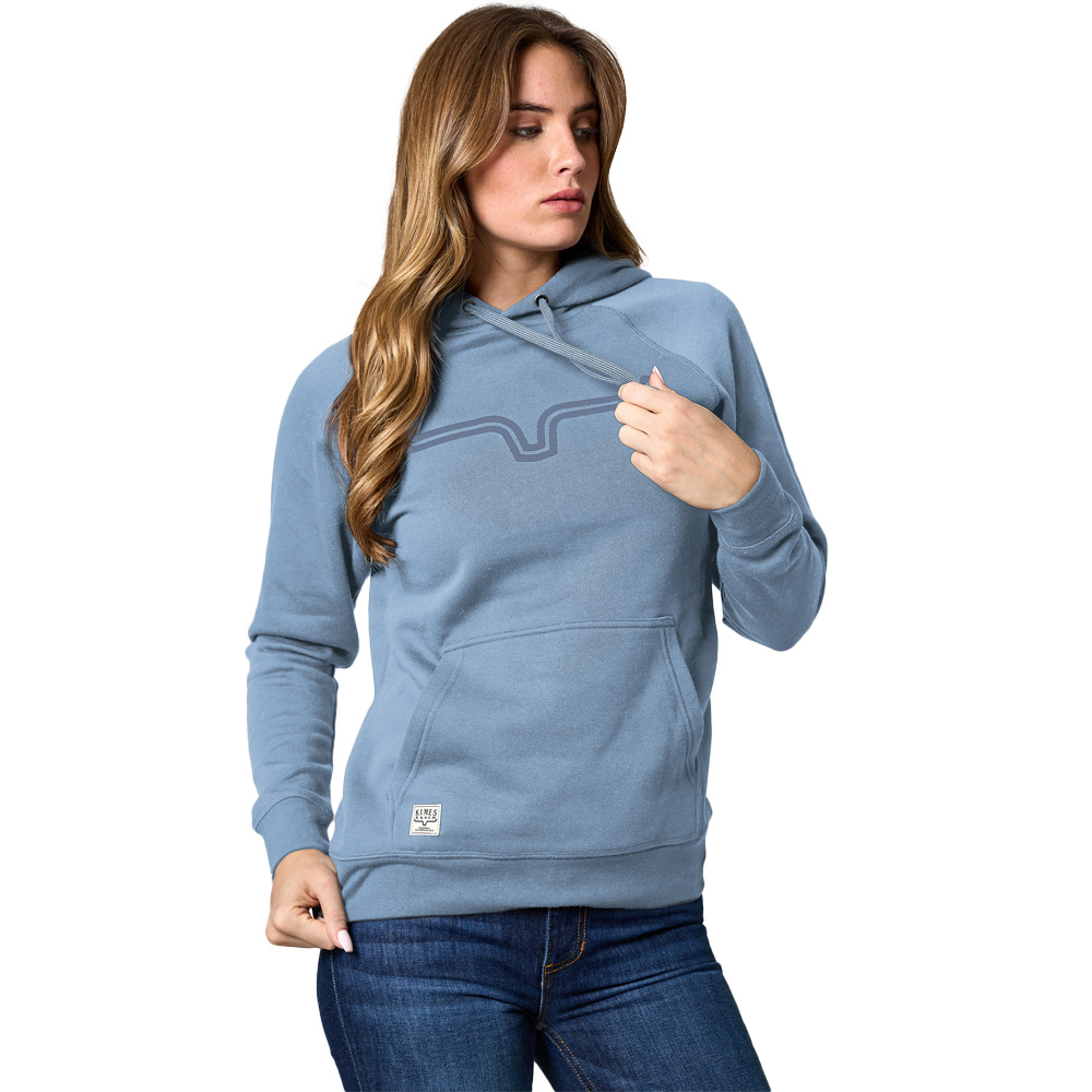 kimes ranch women's hoodie blue
