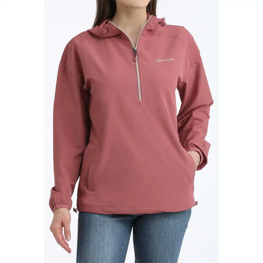 Women's 1/2 Zip Windbreaker - Pink