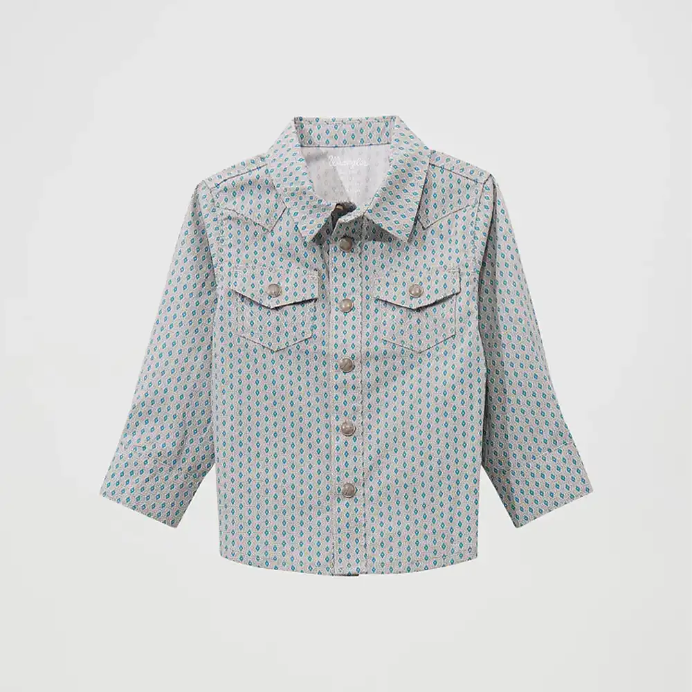 wrangler boy's shirt peacock