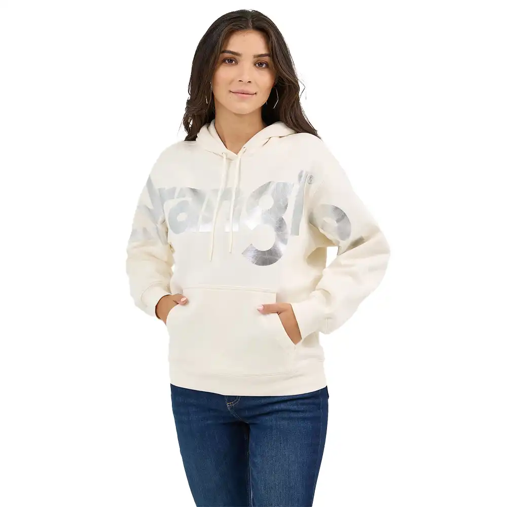 wrangler women's hoodie white