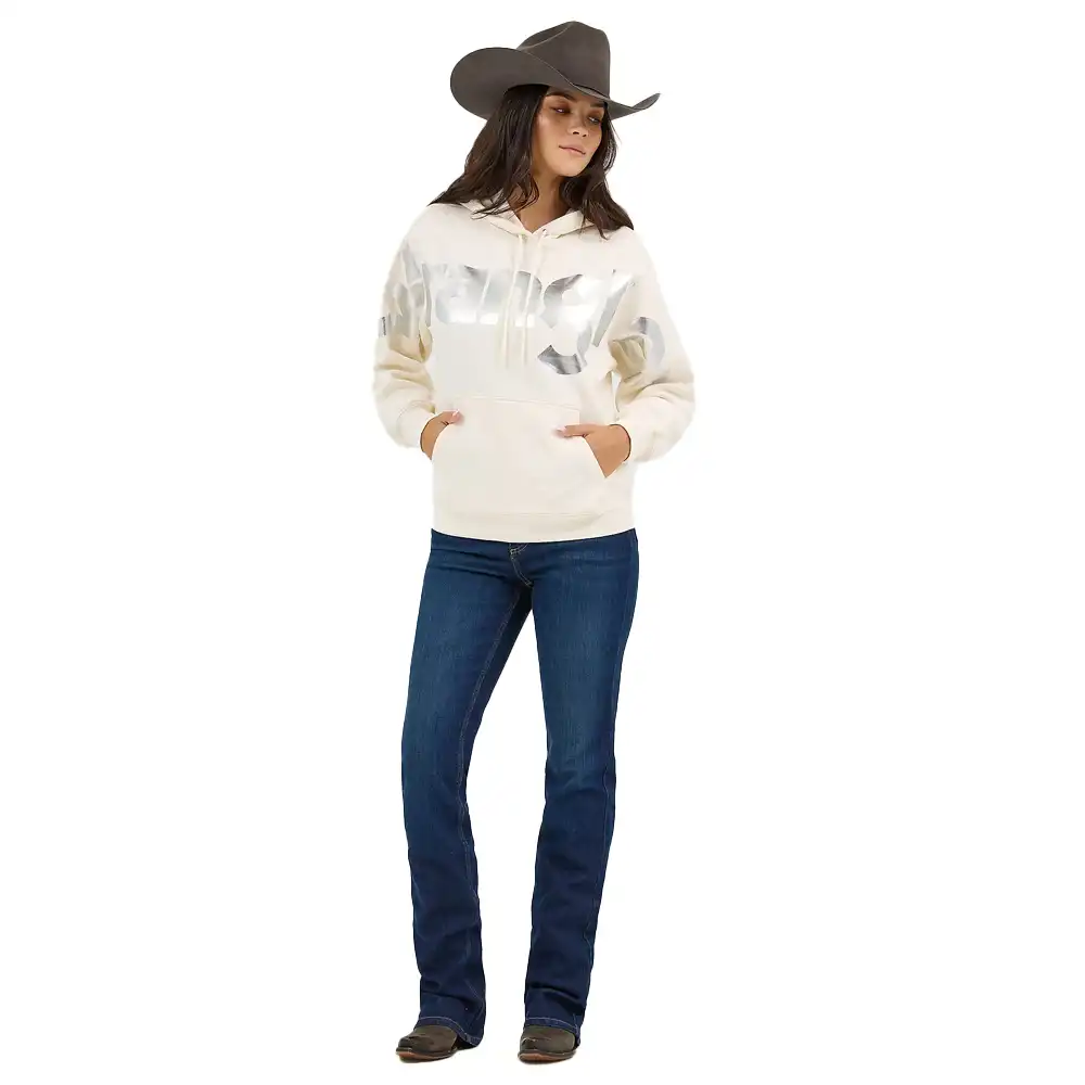 wrangler women's hoodie white