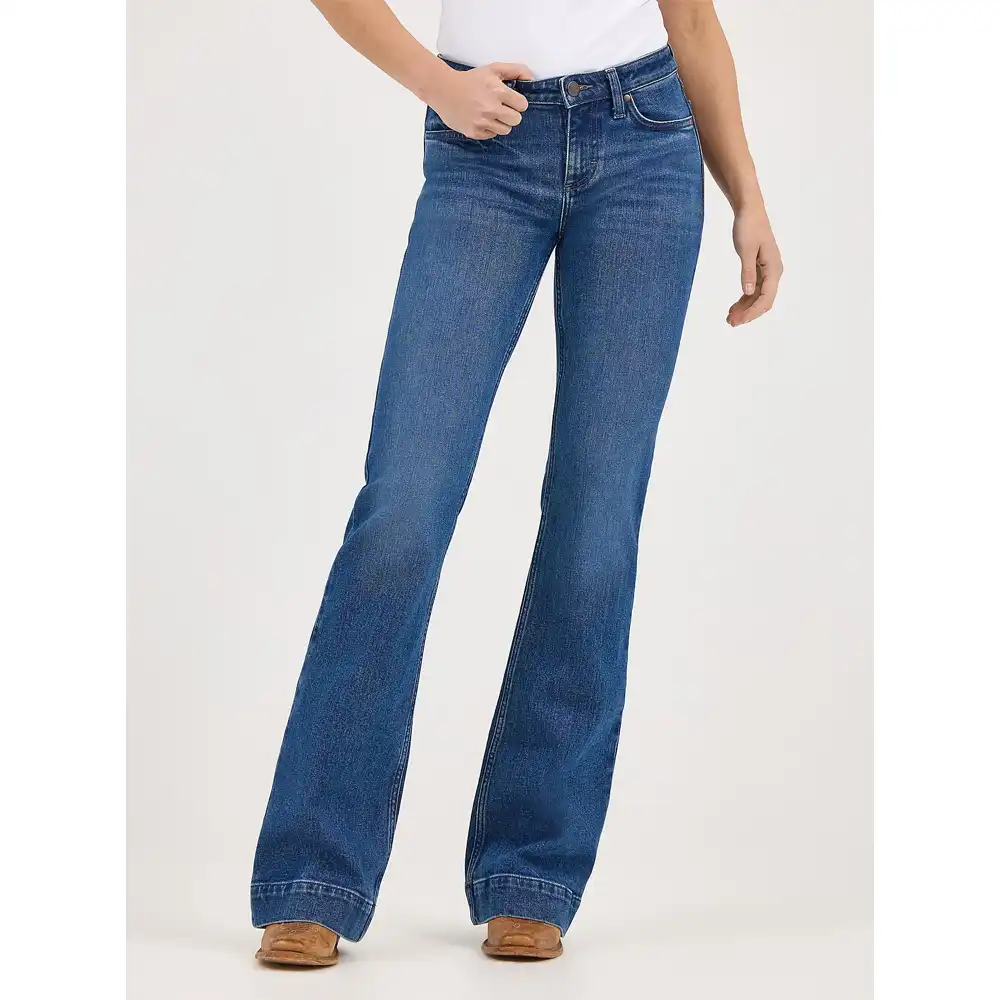 wrangler wide leg trouser jeans