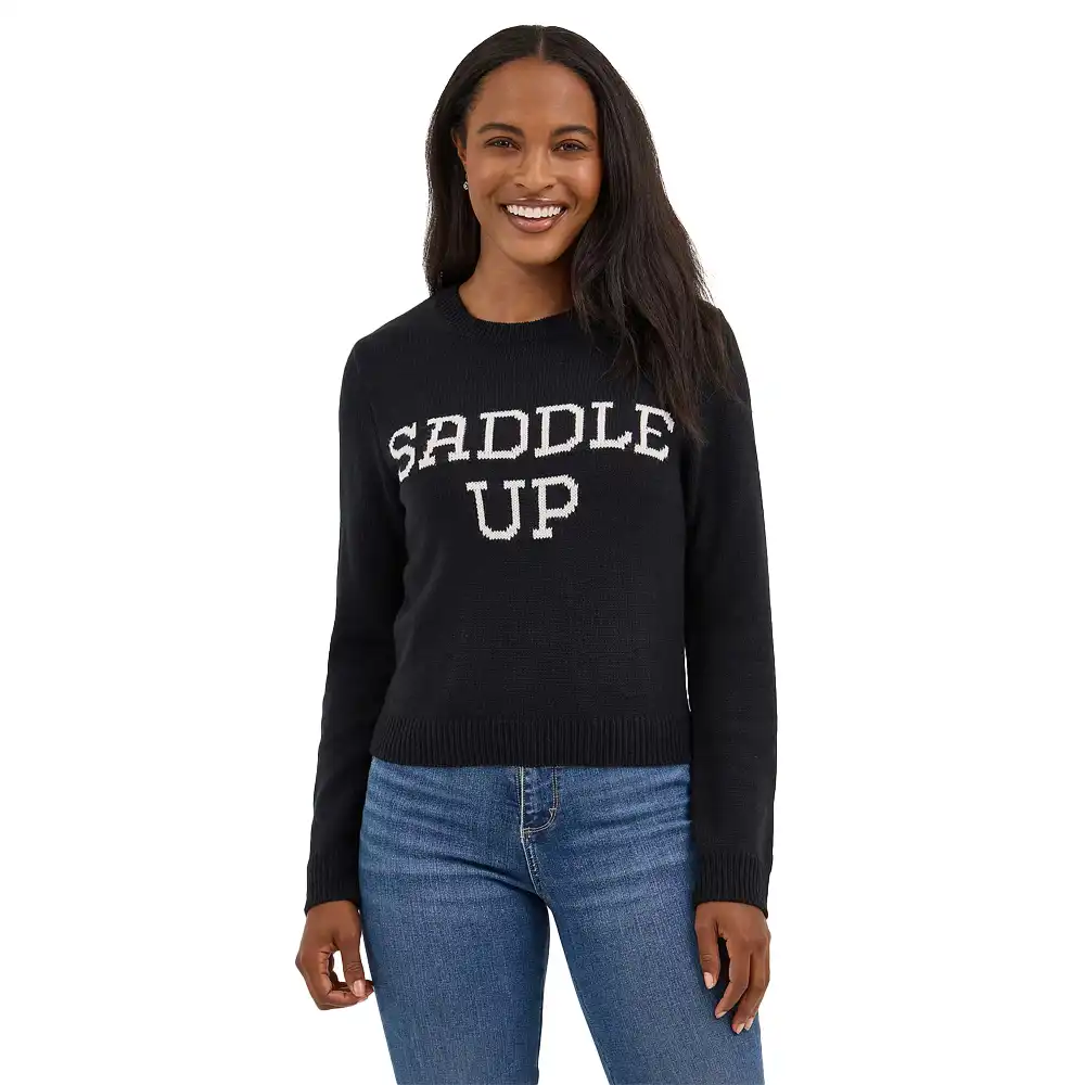 wrangler women's sweater black