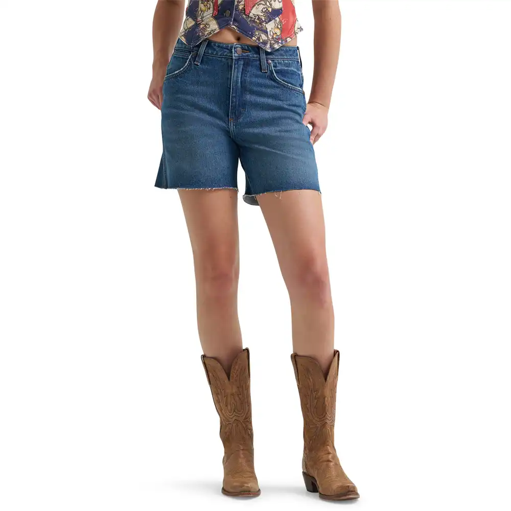 wrangler women's denim shorts