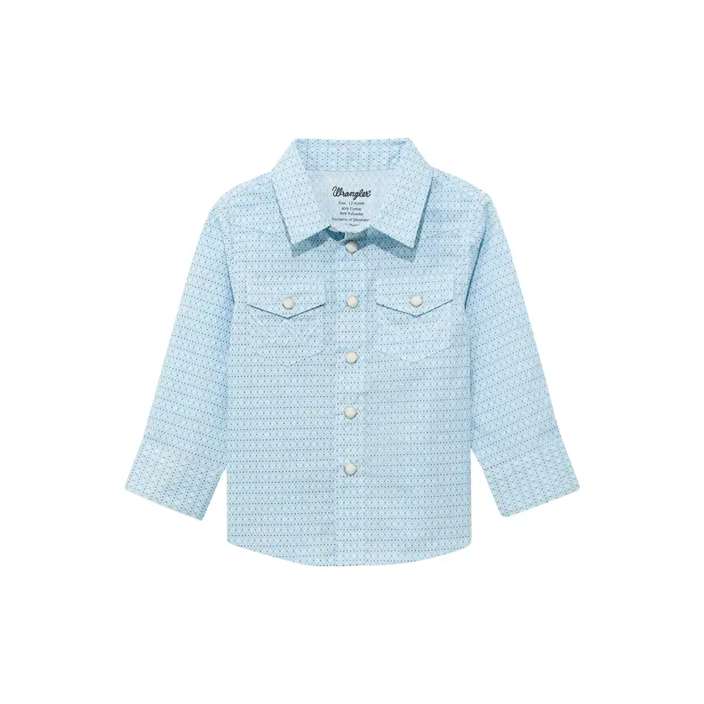 wrangler baby boy's shirt in blue