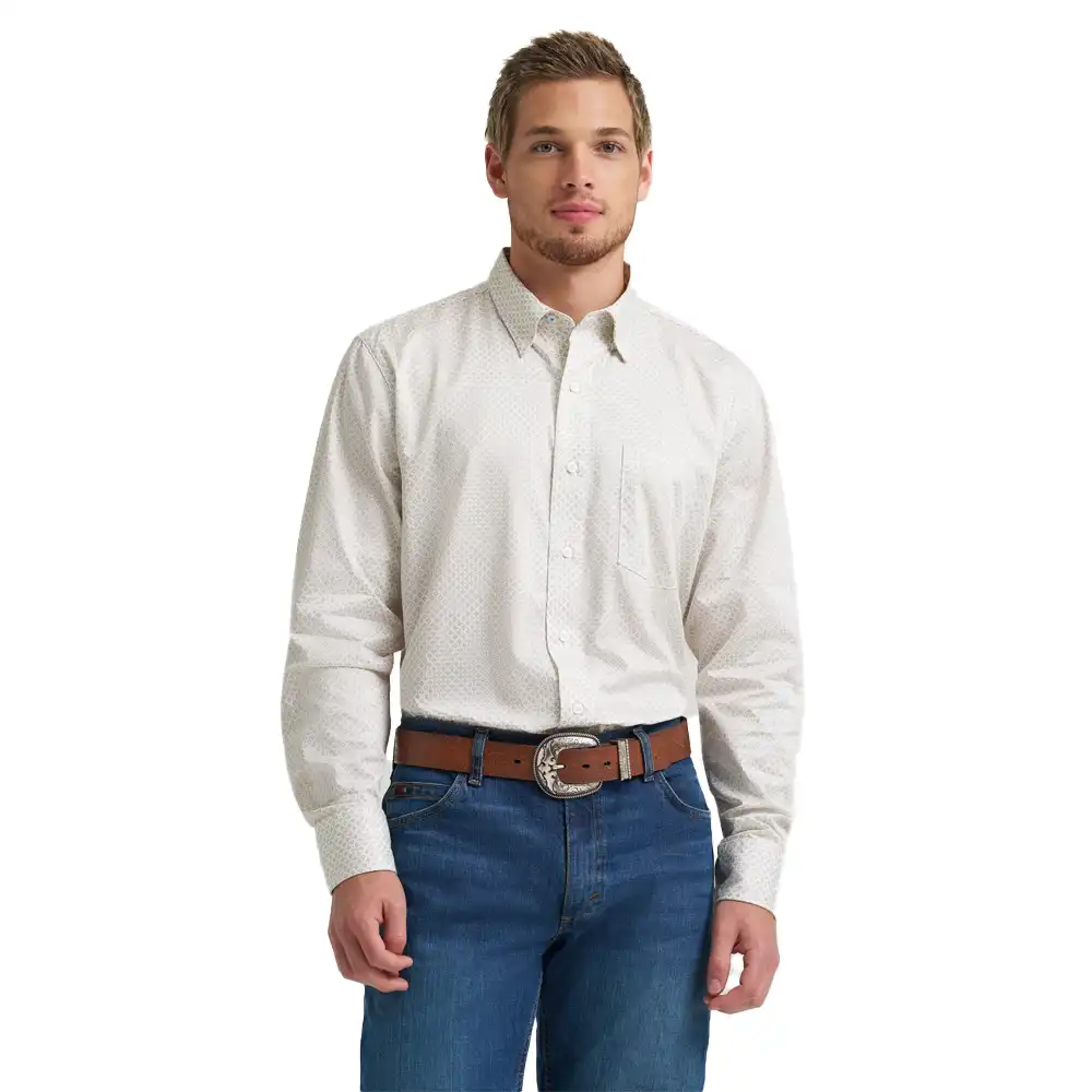 wrangler men's long sleeve shirt yellow and charcoal