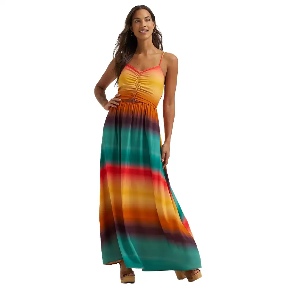 wrangler women's maxi dress yellow