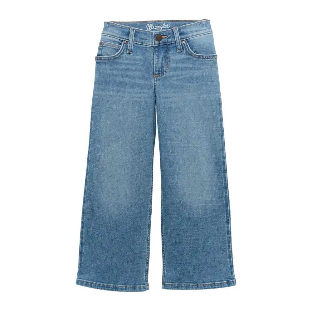 wrangler girl's wide leg jean