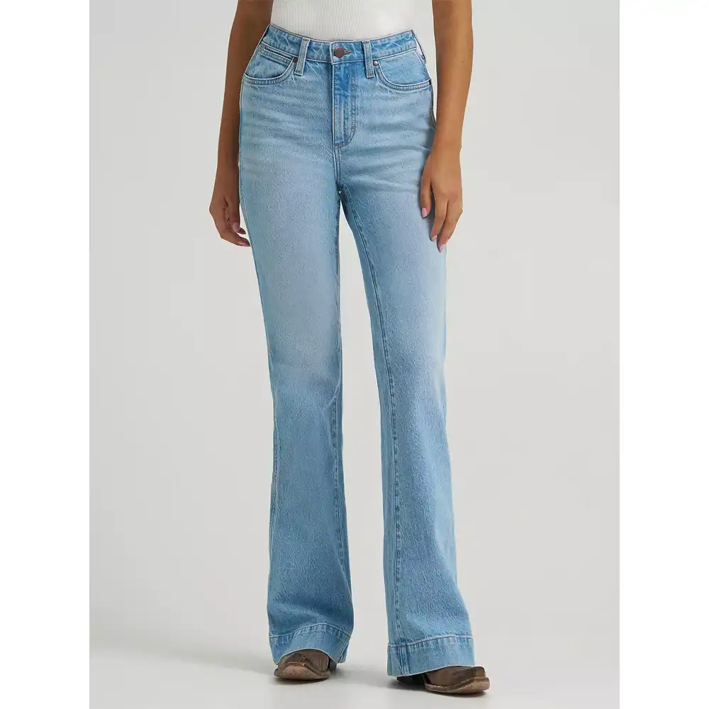 wrangler women's high rise trouser jeans